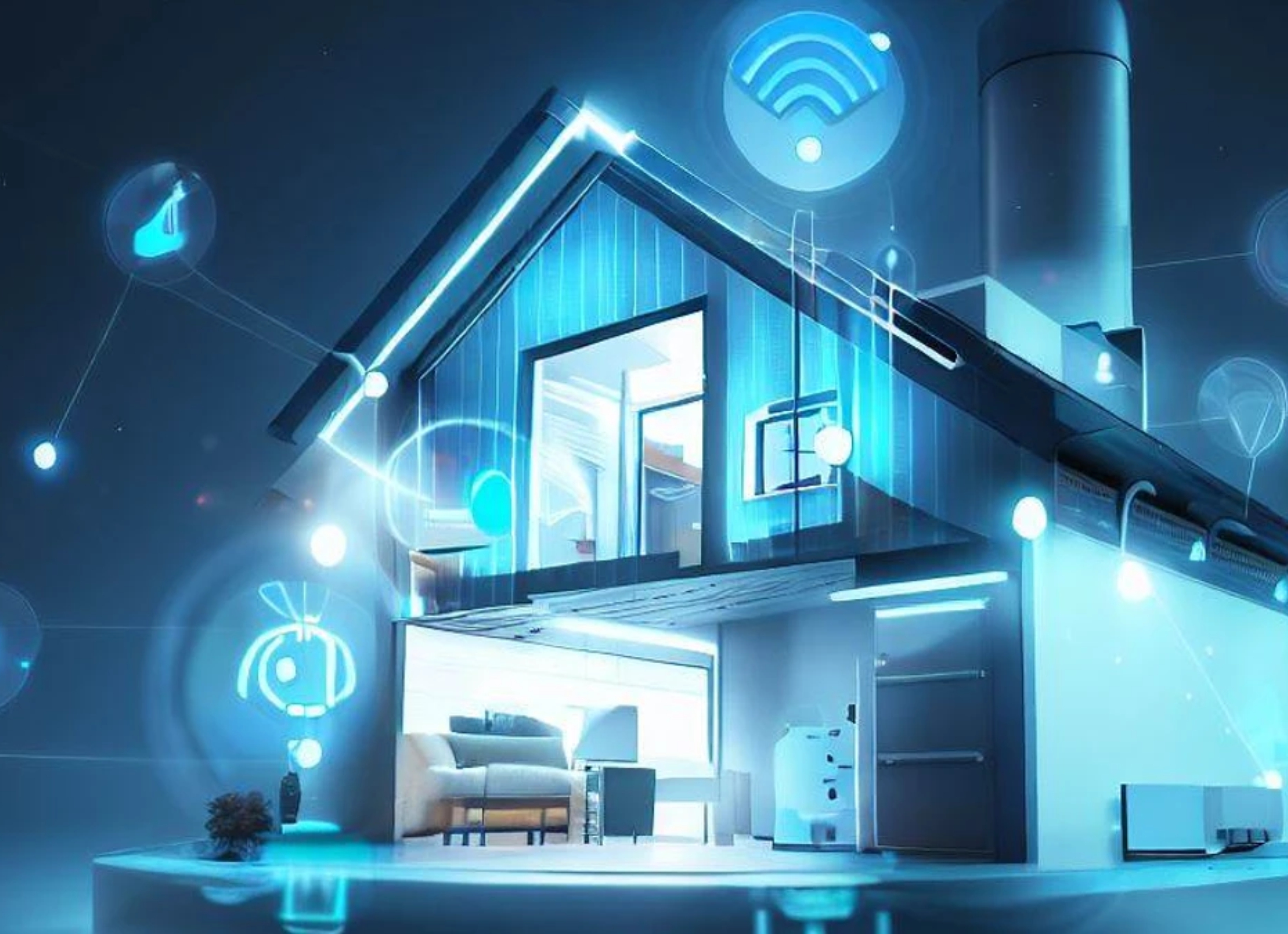 Família utilizando a internet em casa